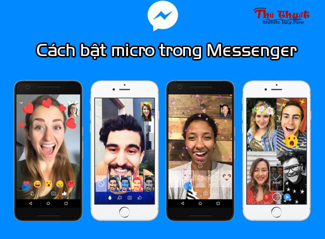 Cách bật micro trong Messenger