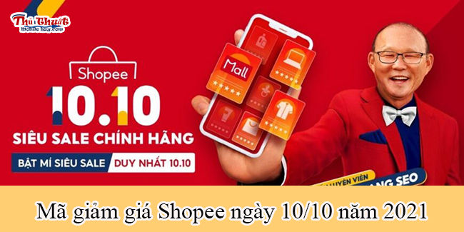 Mã giảm giá Shopee 10/10/2021
