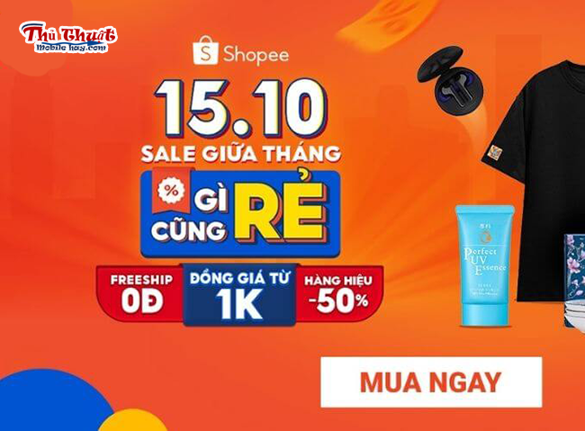 Mã giảm giá Shopee 15/10 năm 2021 Mã giảm giá Shopee 15/10 năm 2021