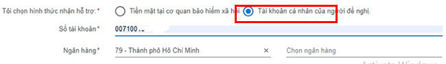 Thủ tục nhận tiền hỗ trợ theo nghị quyết 116 