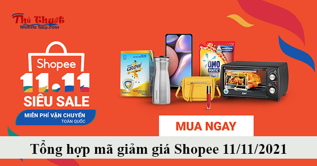 Mã giảm giá Shopee 11/11/2021