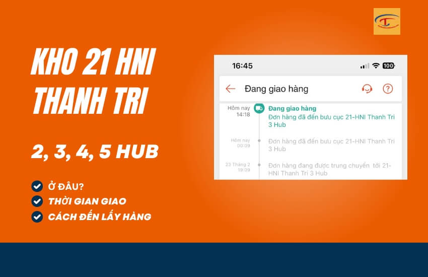 Kho 21 HNI Thanh Trì 2, 3, 4, 5 Hub