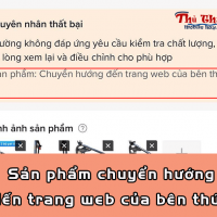 Lỗi Tiktok sản phẩm chuyển hướng đến trang web của bên thứ ba