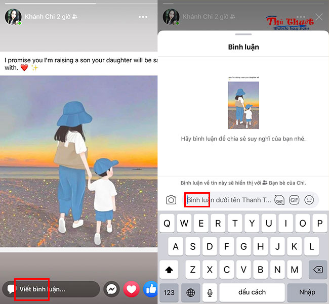 tai sao story facebook khong co phan binh luan?