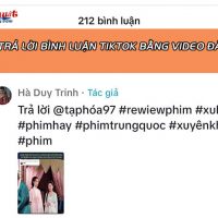 Cách trả lời bình luận Tiktok bằng video đã đăng mới nhất