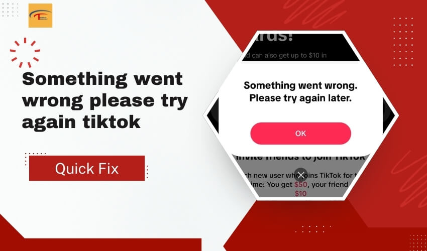 Quick fix something went wront. Please try again later