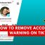 How to remove account warning on TikTok super fast
