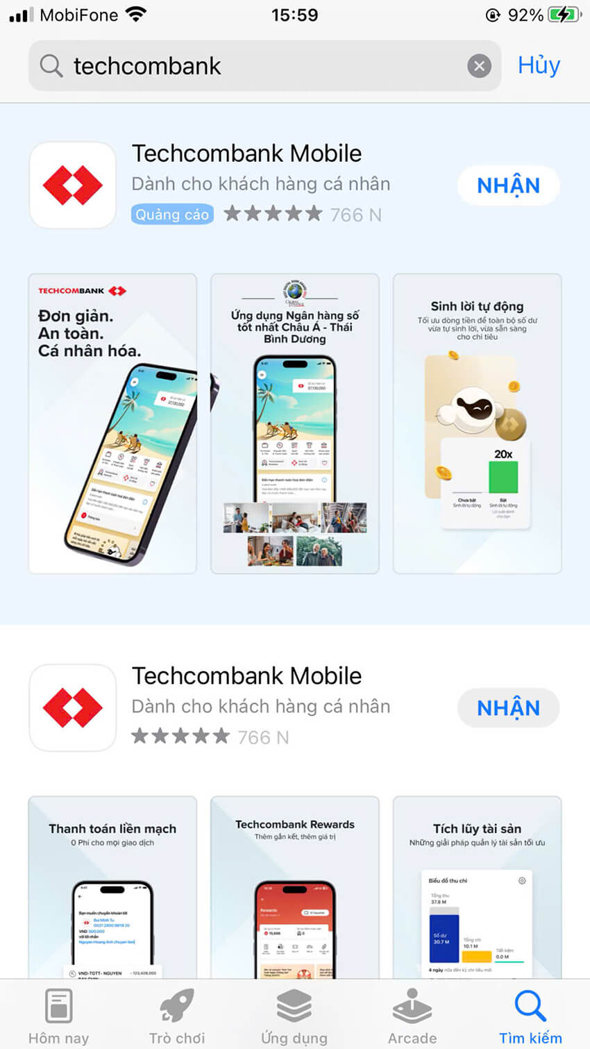 Cách hủy thẻ tín dụng Techcombank trên điện thoại
