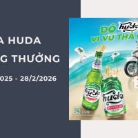 [1/10/2025 – 28/2/2026] Bia huda trúng thưởng mới nhất