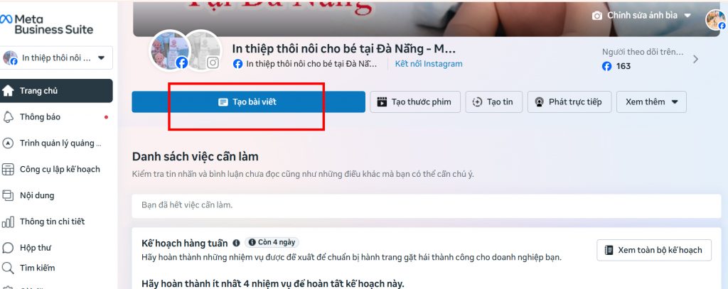 Cách viết text trên nền đỏ kèm hình ảnh trên Facebook