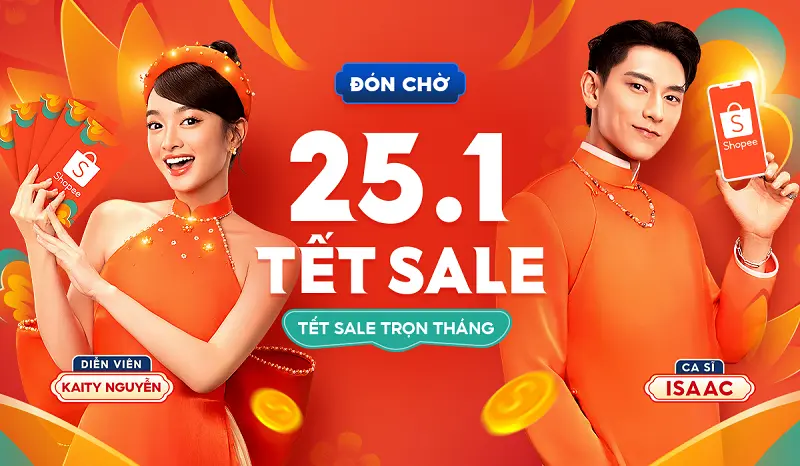 Mã giảm giá shopee 25/1