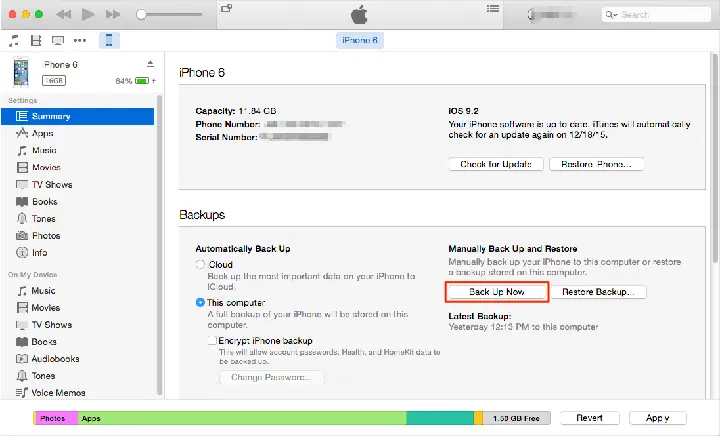 Backup Iphone In Recovery Mode