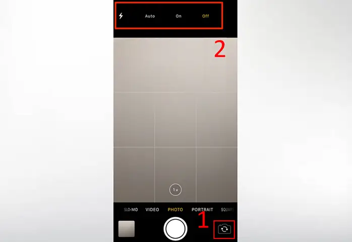 Bật Flash Camera Trước Iphone