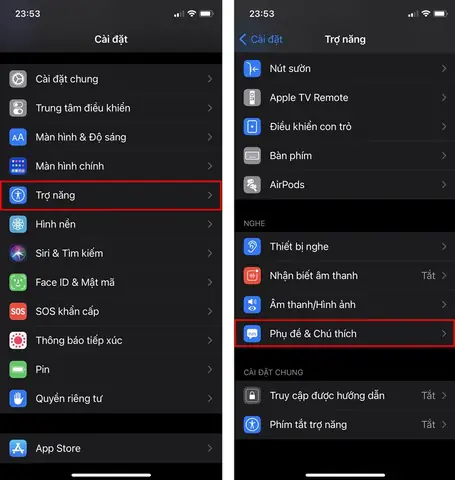 Bật Phụ Đề Trên Iphone