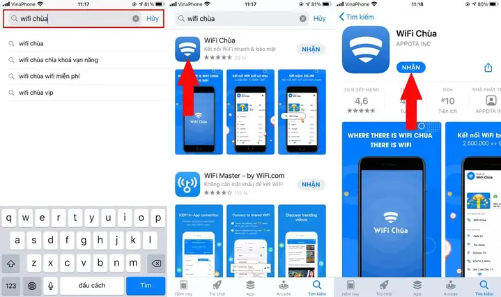 Bắt Wifi Chùa Cho Iphone