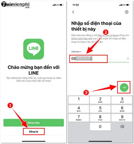 Cách Đăng Ký Line Trên Iphone