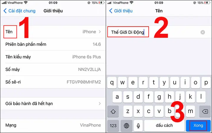 Cách Đổi Tên Máy Iphone