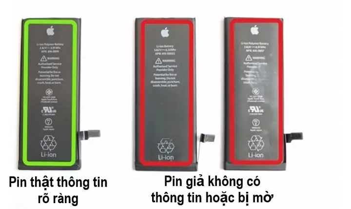 Cách Nhận Biết Pin Iphone Zin