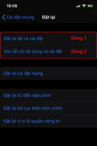 Cách Reset Dòng 2 Iphone