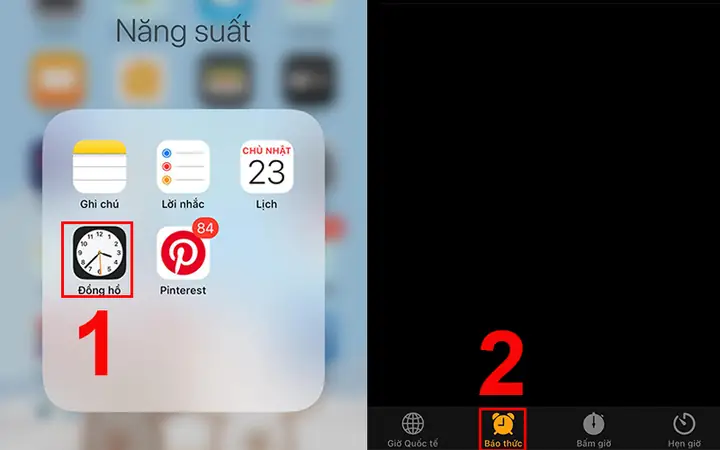 Cài Báo Thức Trên Iphone