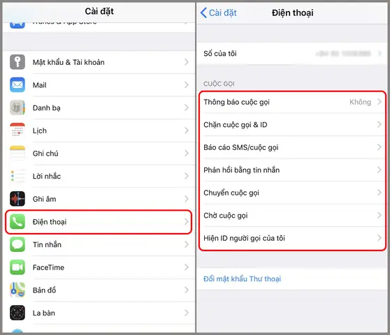 Cài Đặt Cuộc Gọi Trên Iphone