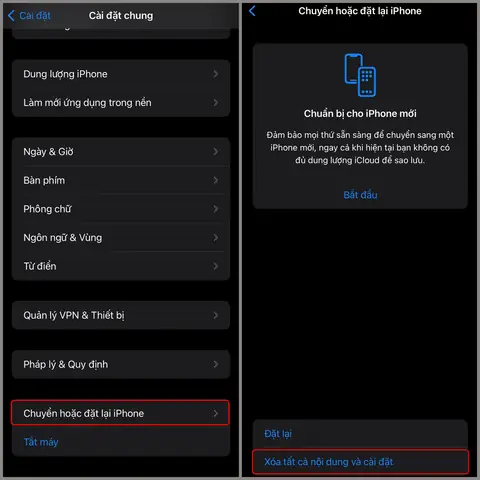 Cài Lại Iphone Như Mới