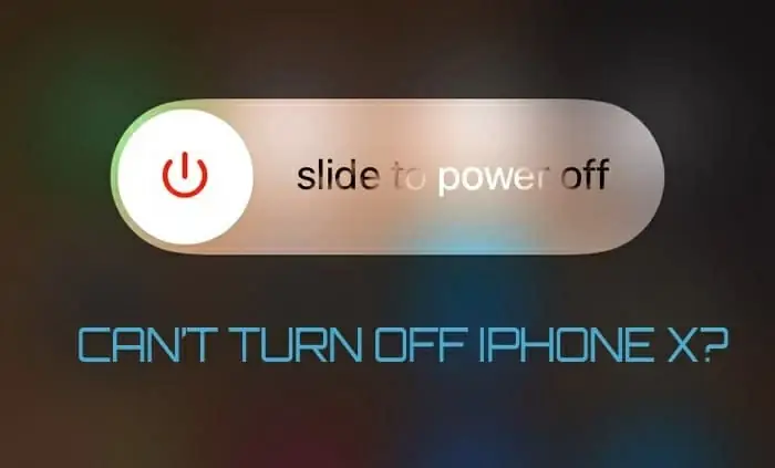 Cannot Turn Off Iphone X