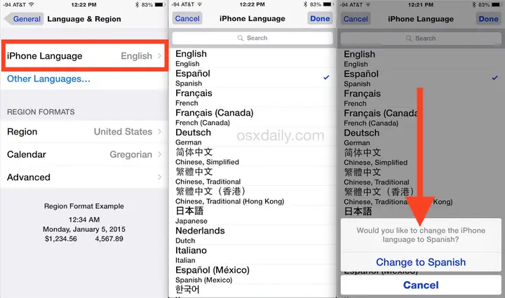 Change Iphone Language To English Change Iphone Language To English