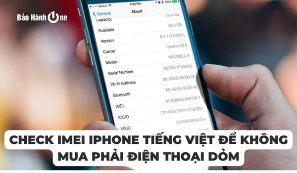 Check Imei Iphone Tiếng Việt