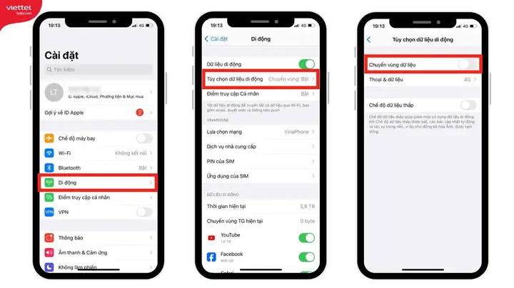 Chuyển Vùng Quốc Tế Iphone