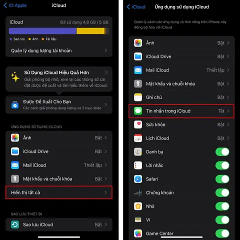 Đồng Bộ Tin Nhắn Trên Iphone