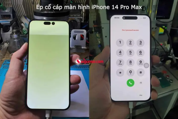 Ép Cáp Màn Hình Iphone
