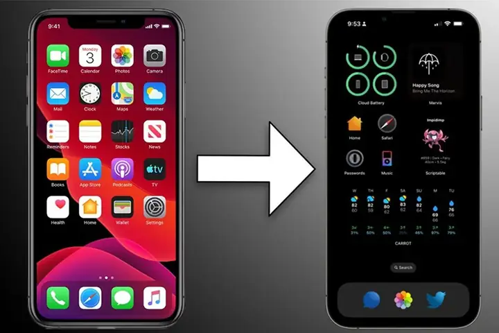 Giao Diện Điện Thoại Iphone