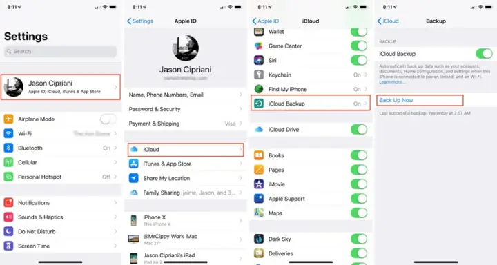Hướng Dẫn Sao Lưu Iphone