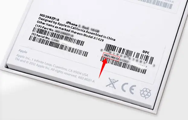 Imei Number On Iphone Box