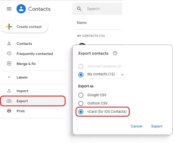 Import Contact From Google To Iphone