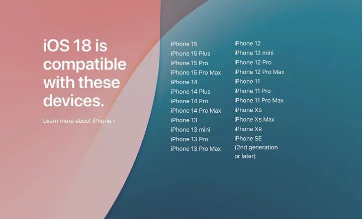 Ios 18 Dành Cho Iphone Nào