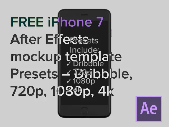 Iphone After Effects Template Free
