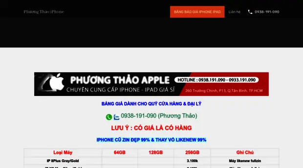 Iphone Gia Si Phuong Thao