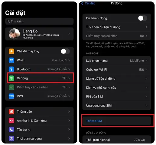 Kiểm Tra Esim Trên Iphone