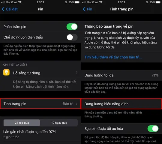 Kiểm Tra Pin Iphone 11