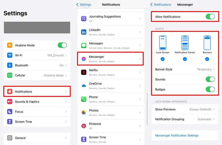 Messenger Iphone Notifications Not Working