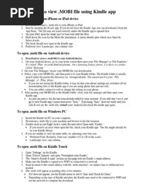 Read Mobi Files On Iphone