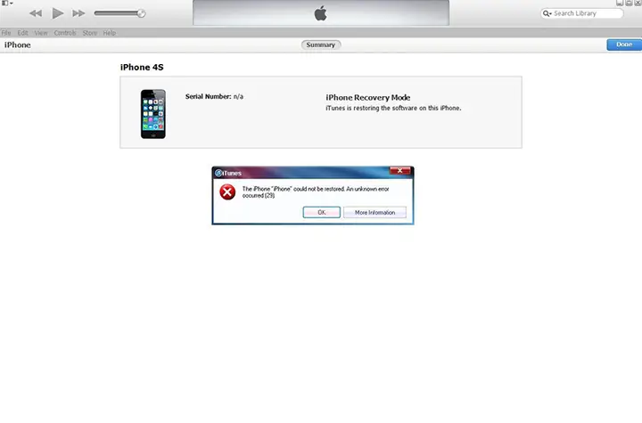 Restore Iphone Báo Lỗi 9