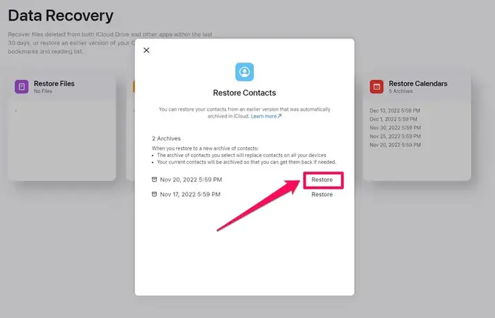 Restore Iphone Contacts From Icloud