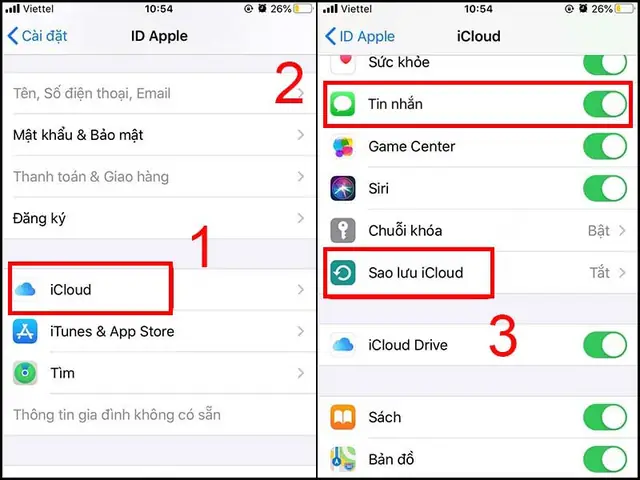 Sao Lưu Tin Nhắn Trên Iphone