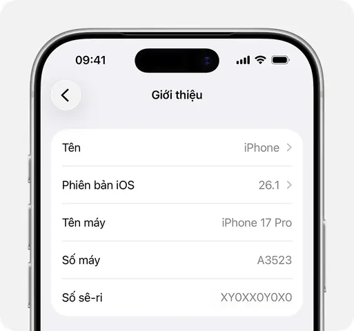 Số Seri Điện Thoại Iphone