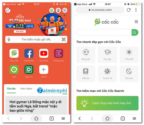 Tải Cốc Cốc Cho Iphone