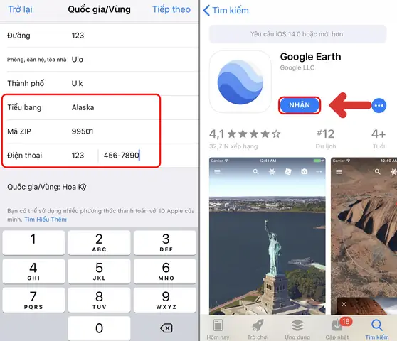 Tải Google Earth Cho Iphone