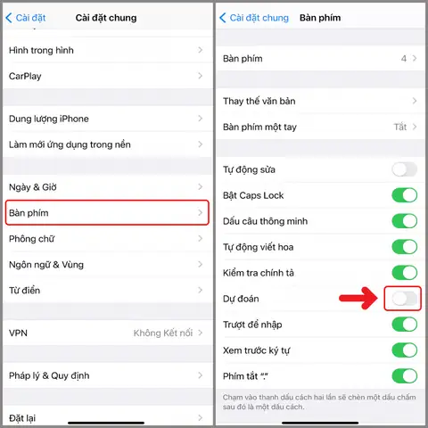 Tắt Tiên Đoán Trên Iphone Tắt Tiên Đoán Trên Iphone